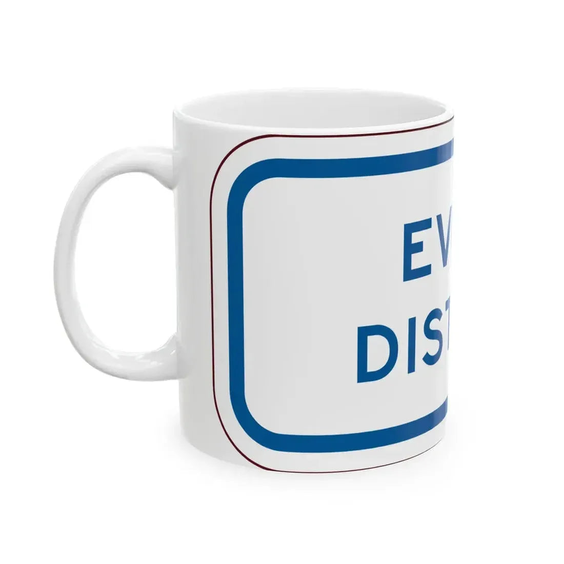 PBOT Road sign P4730 (Oregon) (Road Sign) White Coffee Mug - Go Mug Yourself