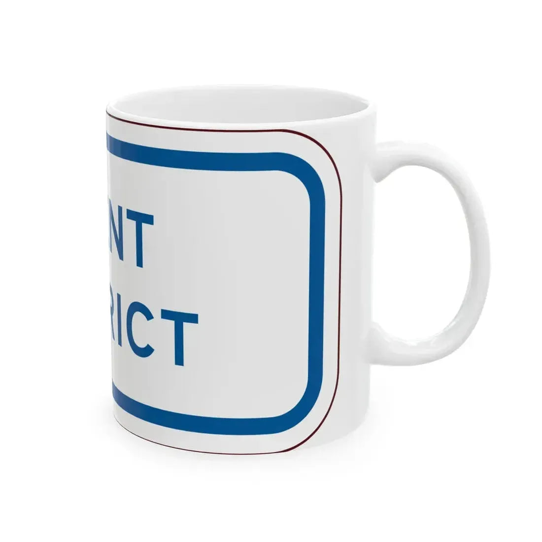 PBOT Road sign P4730 (Oregon) (Road Sign) White Coffee Mug - Go Mug Yourself