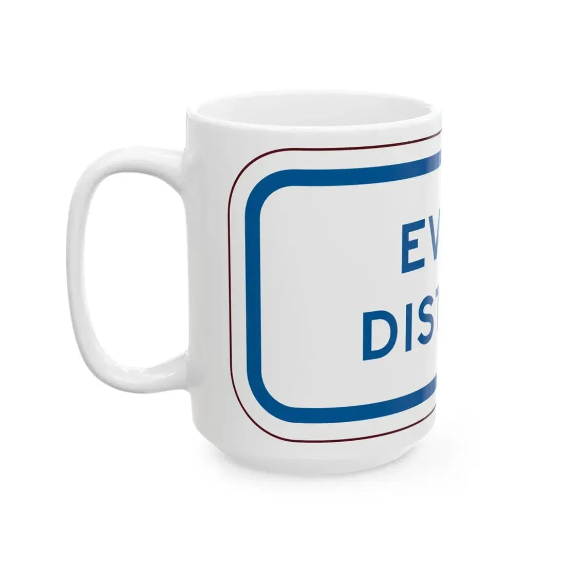 PBOT Road sign P4730 (Oregon) (Road Sign) White Coffee Mug - Go Mug Yourself