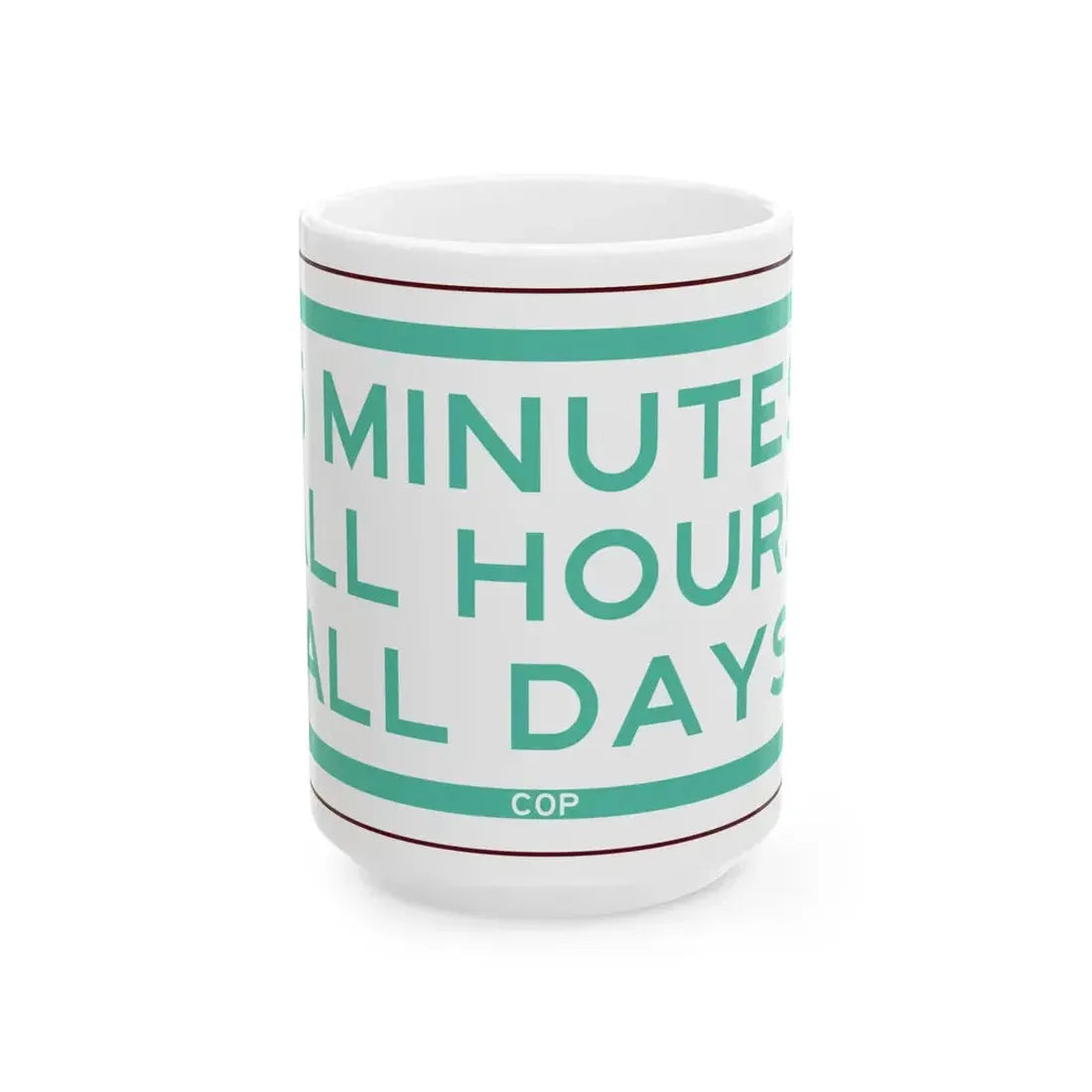 PBOT Road sign P4740 (Oregon) (Road Sign) White Coffee Mug 15oz - Go Mug Yourself