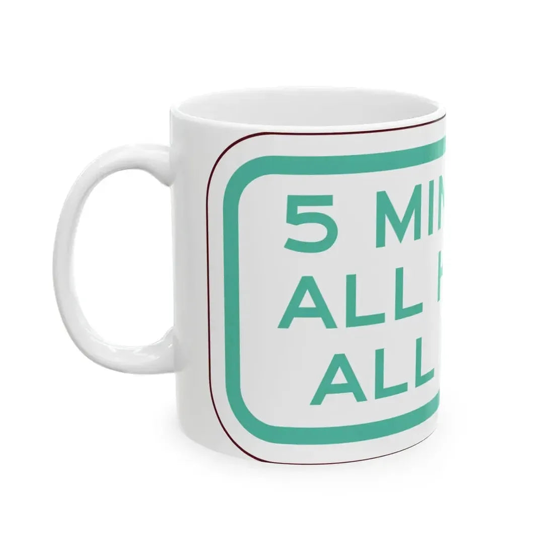 PBOT Road sign P4740 (Oregon) (Road Sign) White Coffee Mug - Go Mug Yourself