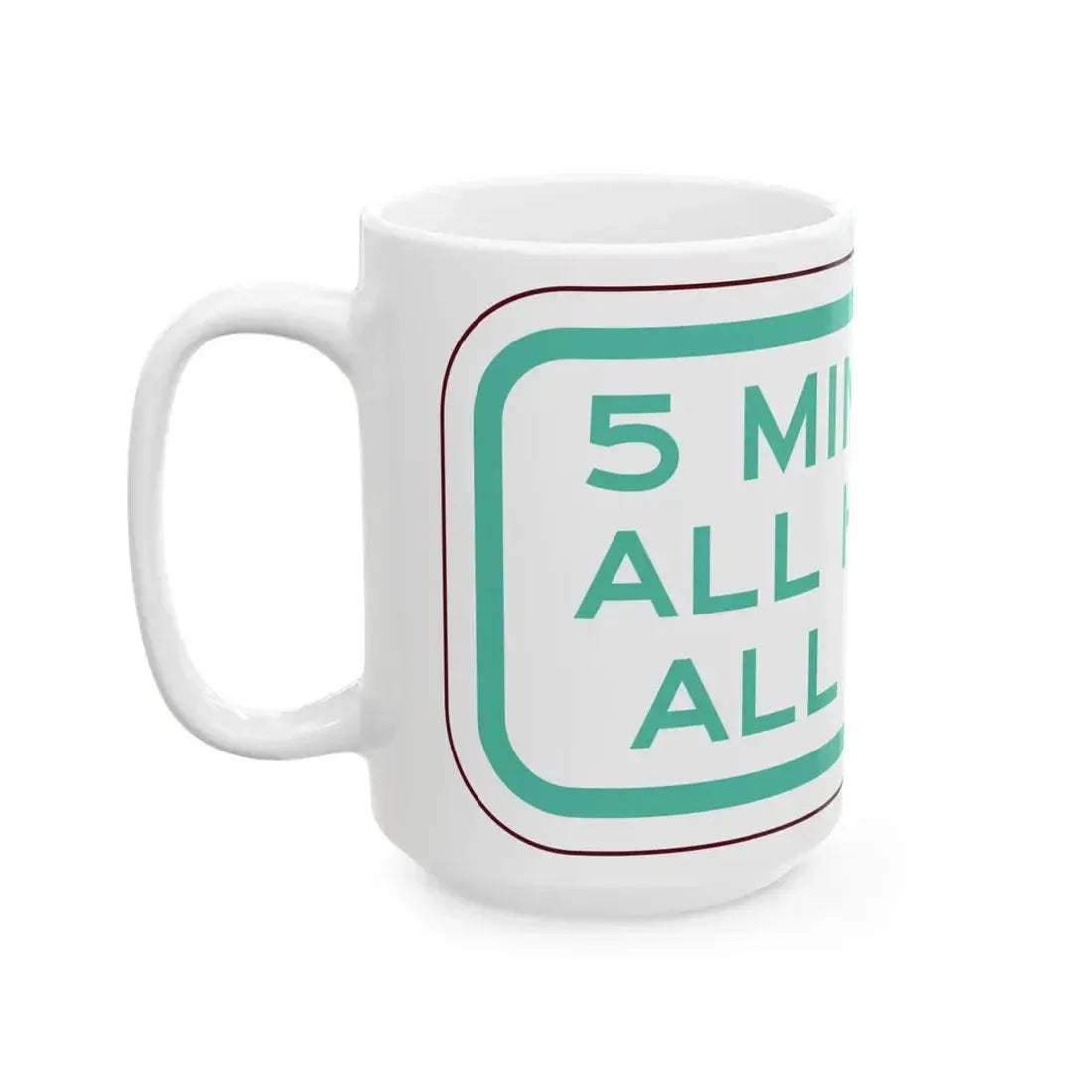 PBOT Road sign P4740 (Oregon) (Road Sign) White Coffee Mug - Go Mug Yourself