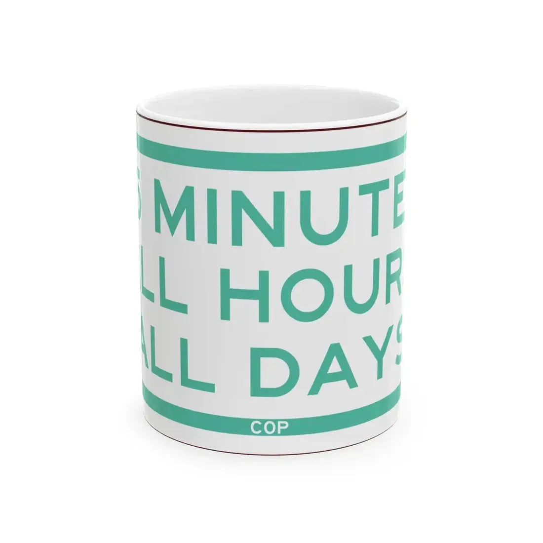 PBOT Road sign P4750 (Oregon) (Road Sign) White Coffee Mug 11oz - Go Mug Yourself