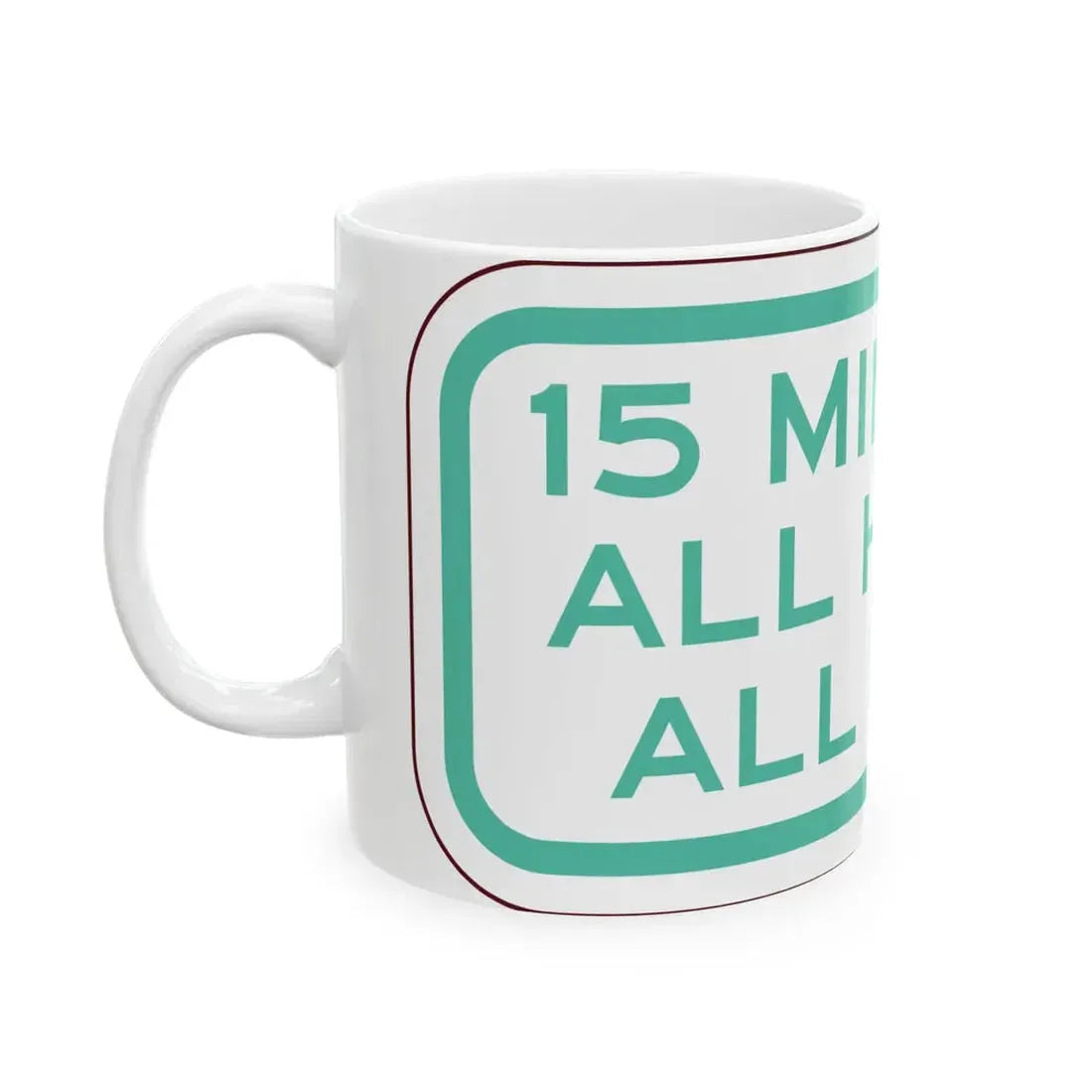 PBOT Road sign P4750 (Oregon) (Road Sign) White Coffee Mug - Go Mug Yourself