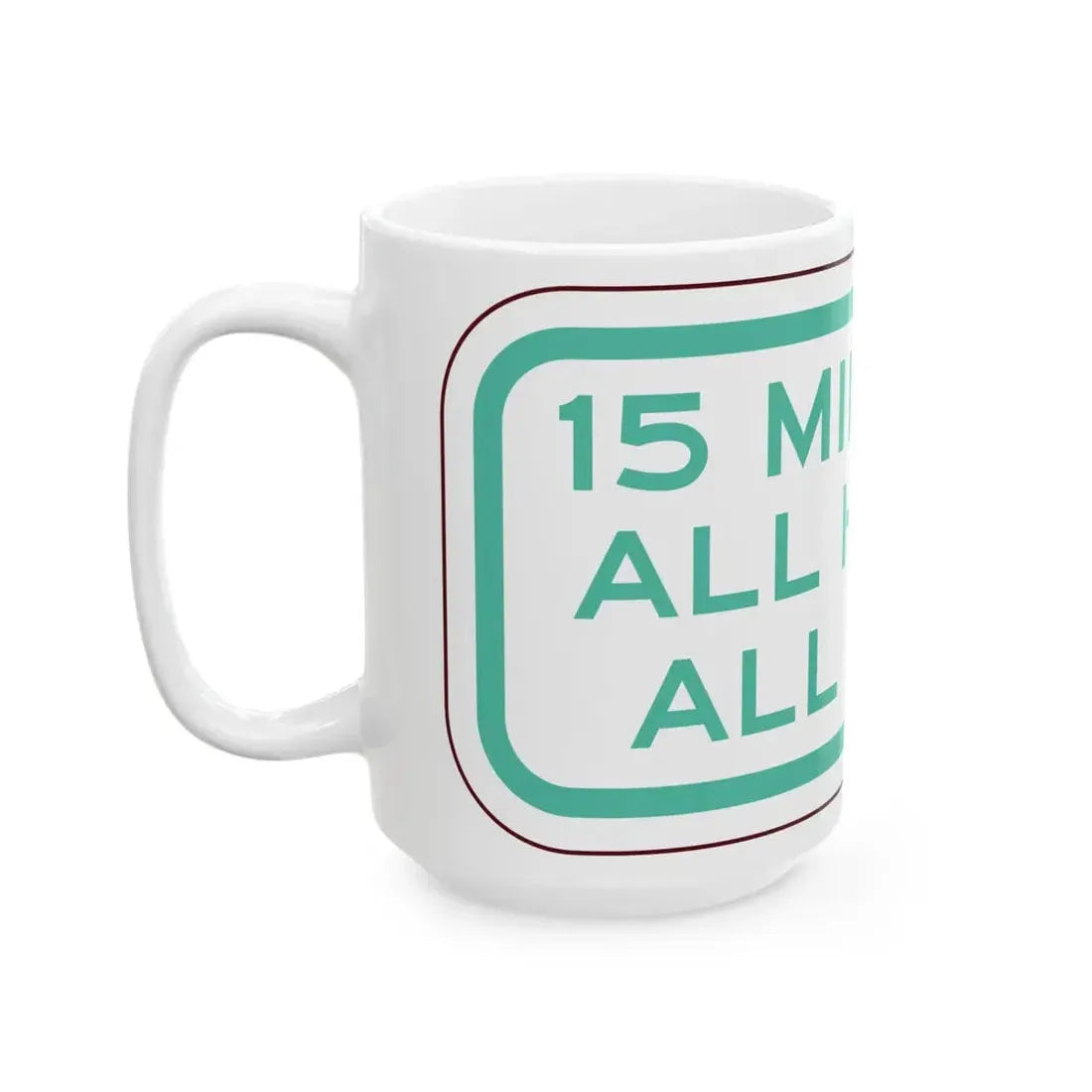 PBOT Road sign P4750 (Oregon) (Road Sign) White Coffee Mug - Go Mug Yourself