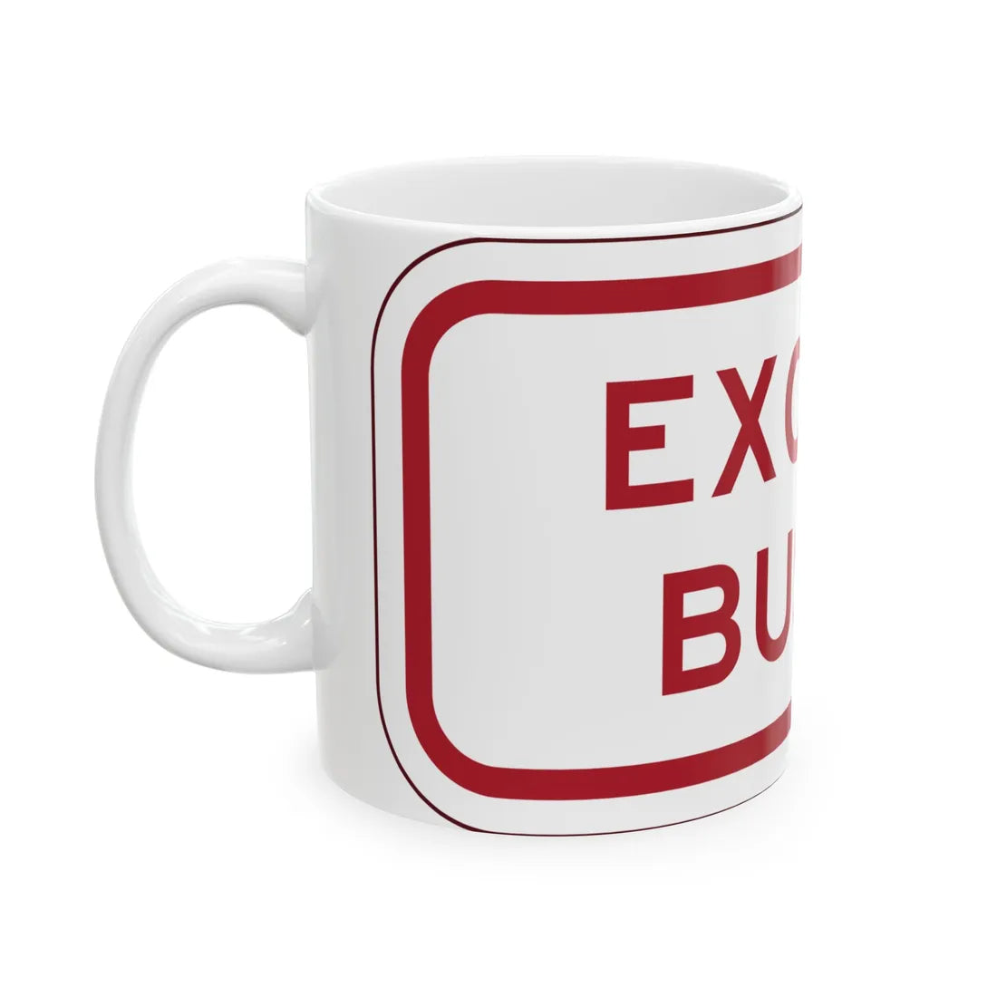 PBOT Road sign P4800 (Oregon) (Road Sign) White Coffee Mug - Go Mug Yourself