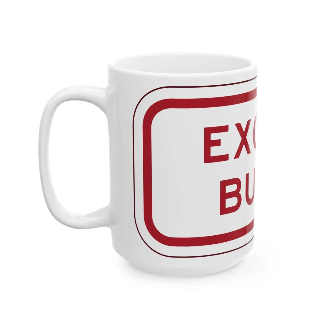 PBOT Road sign P4800 (Oregon) (Road Sign) White Coffee Mug - Go Mug Yourself