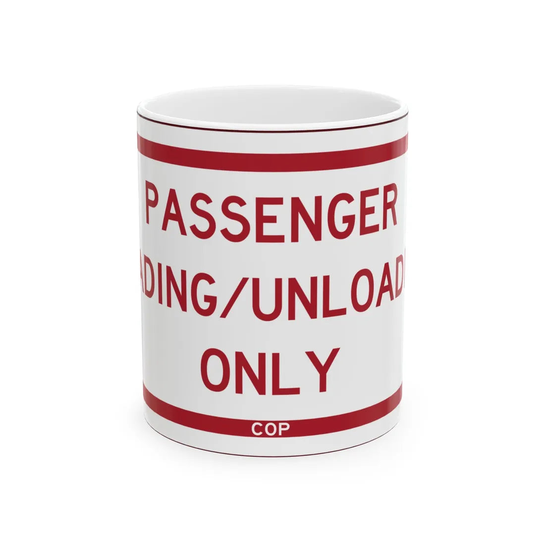 PBOT Road sign P4870 (Oregon) (Road Sign) White Coffee Mug 11oz - Go Mug Yourself