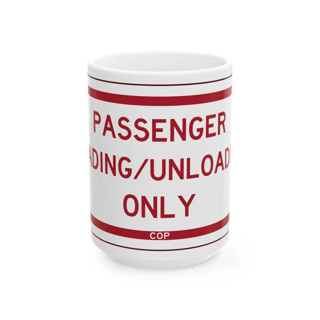 PBOT Road sign P4870 (Oregon) (Road Sign) White Coffee Mug 15oz - Go Mug Yourself