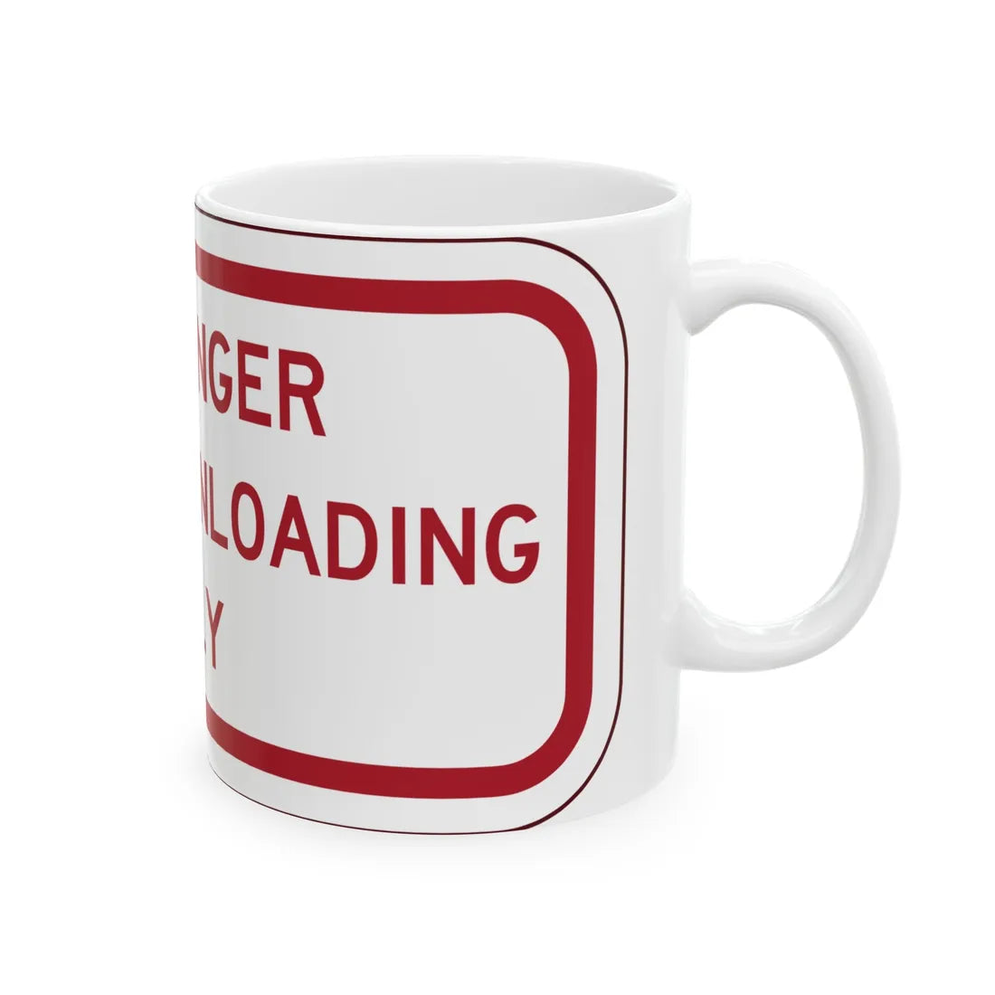 PBOT Road sign P4870 (Oregon) (Road Sign) White Coffee Mug - Go Mug Yourself