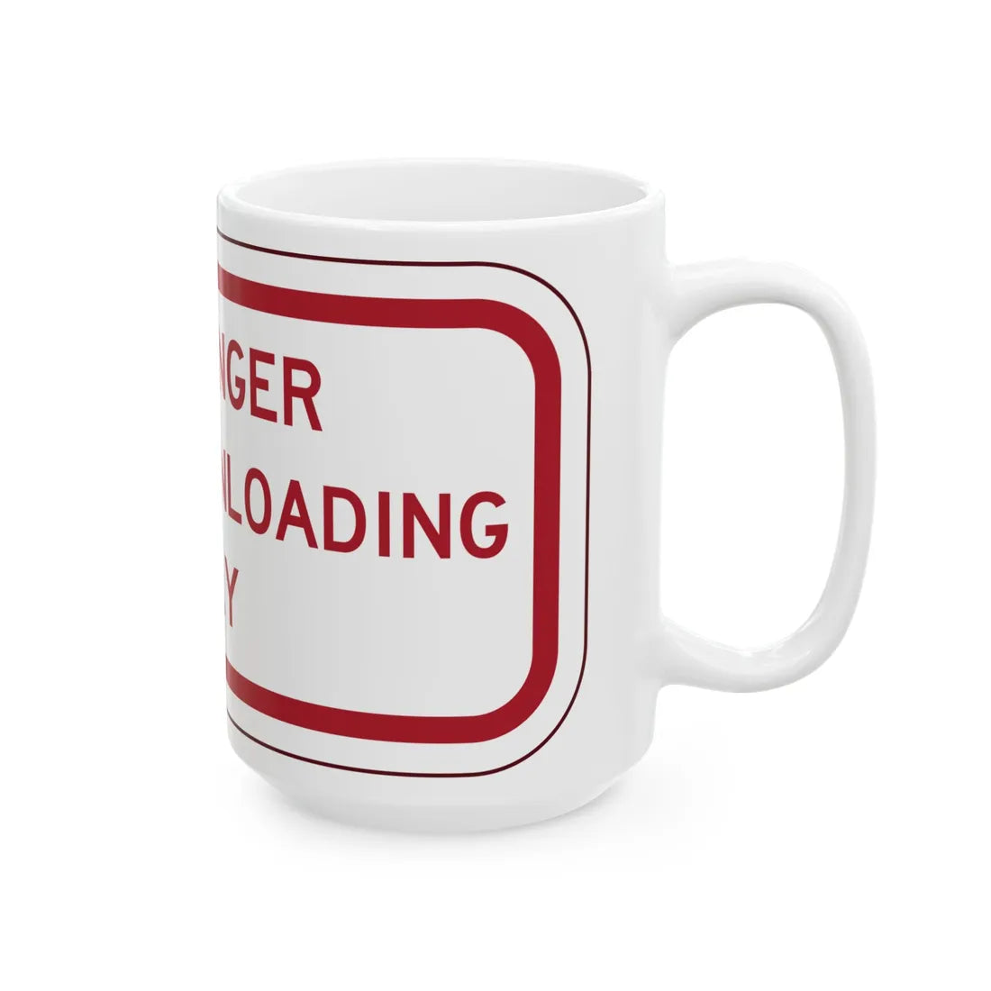 PBOT Road sign P4870 (Oregon) (Road Sign) White Coffee Mug - Go Mug Yourself