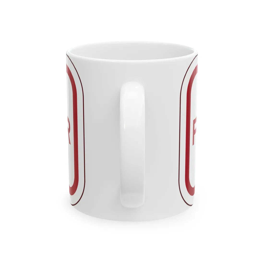 PBOT Road sign P4880 (Oregon) (Road Sign) White Coffee Mug - Go Mug Yourself