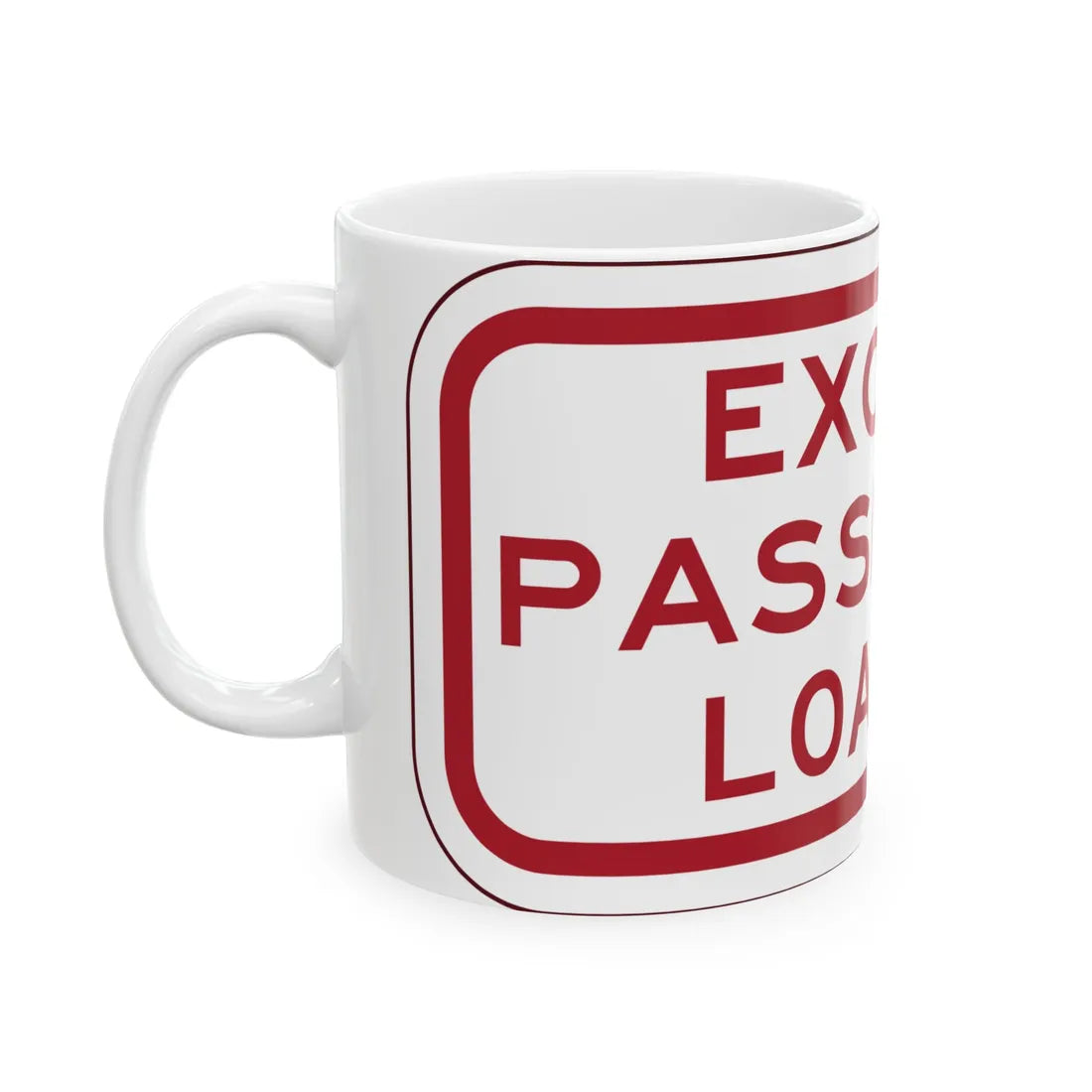 PBOT Road sign P4880 (Oregon) (Road Sign) White Coffee Mug - Go Mug Yourself