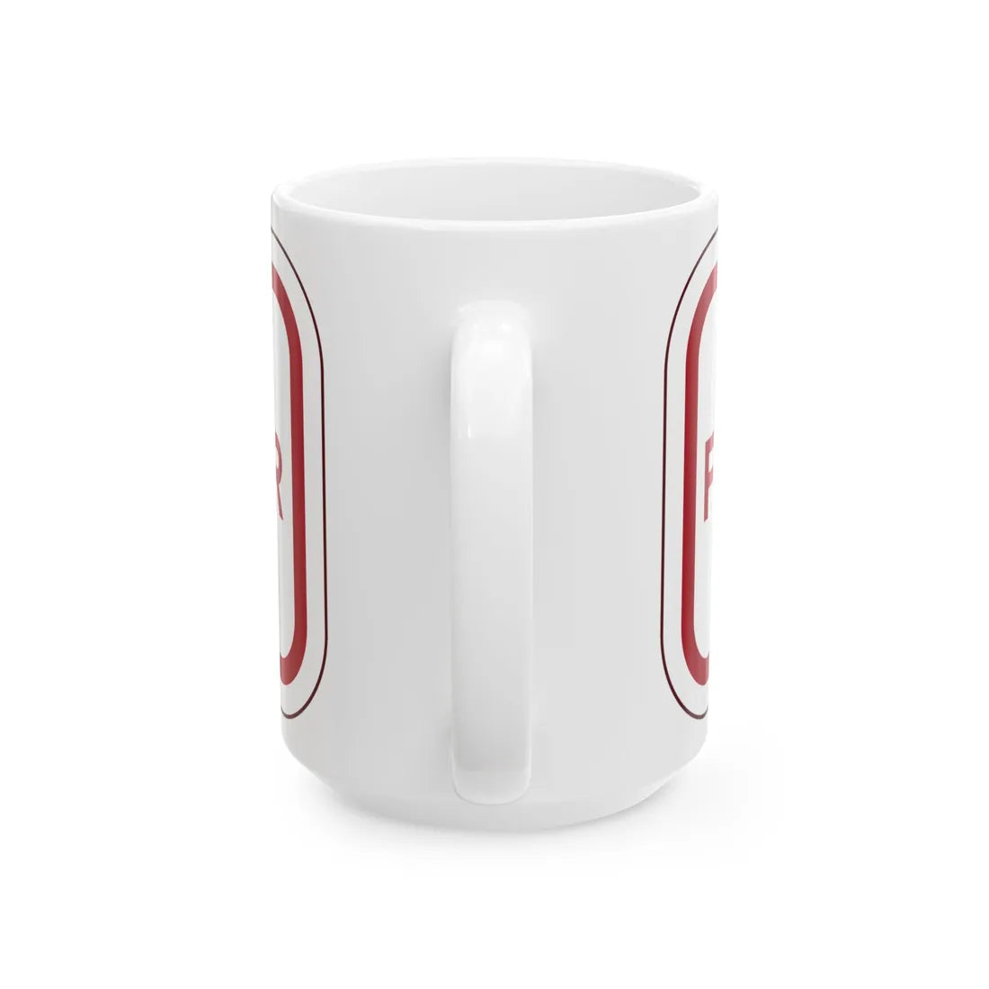PBOT Road sign P4880 (Oregon) (Road Sign) White Coffee Mug - Go Mug Yourself
