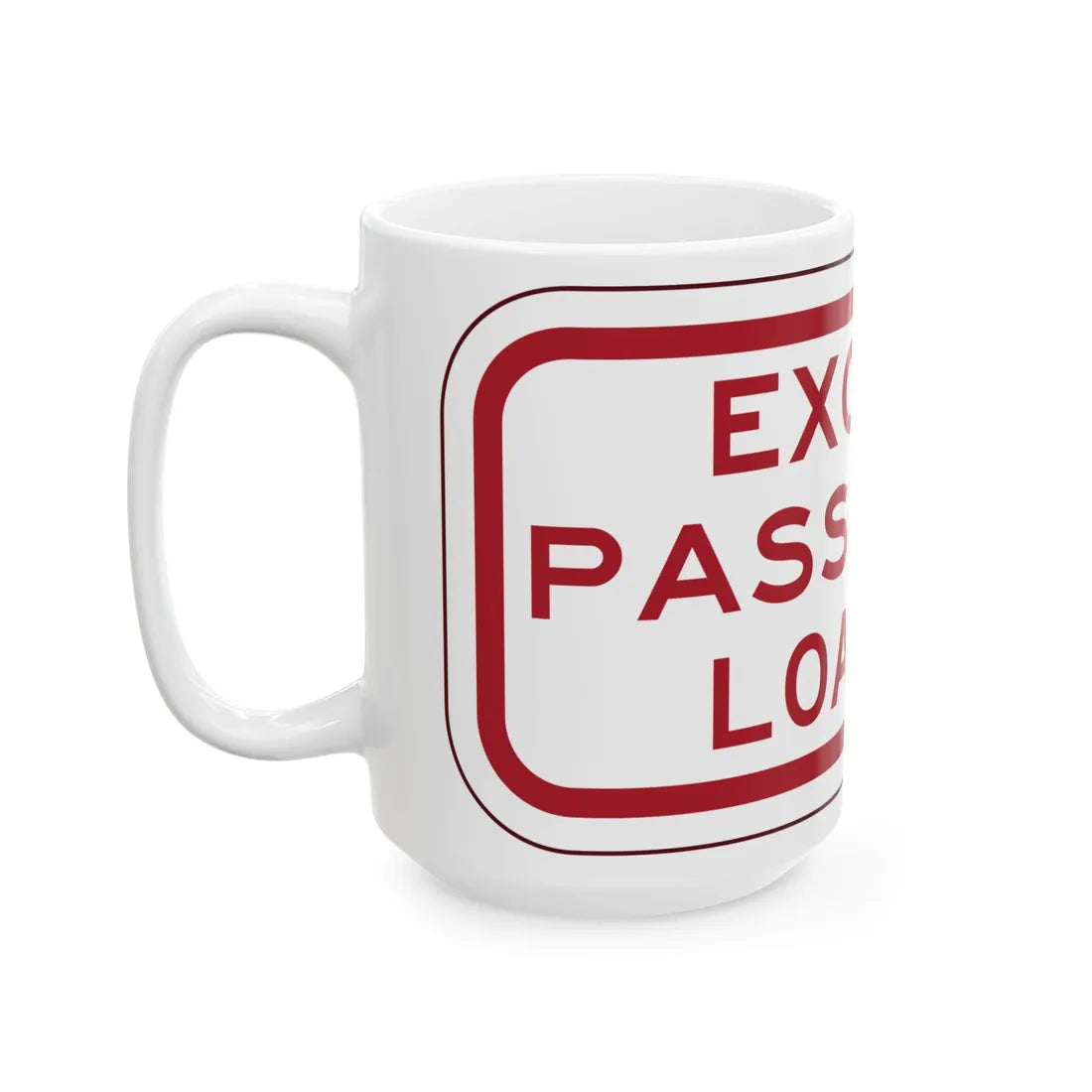 PBOT Road sign P4880 (Oregon) (Road Sign) White Coffee Mug - Go Mug Yourself
