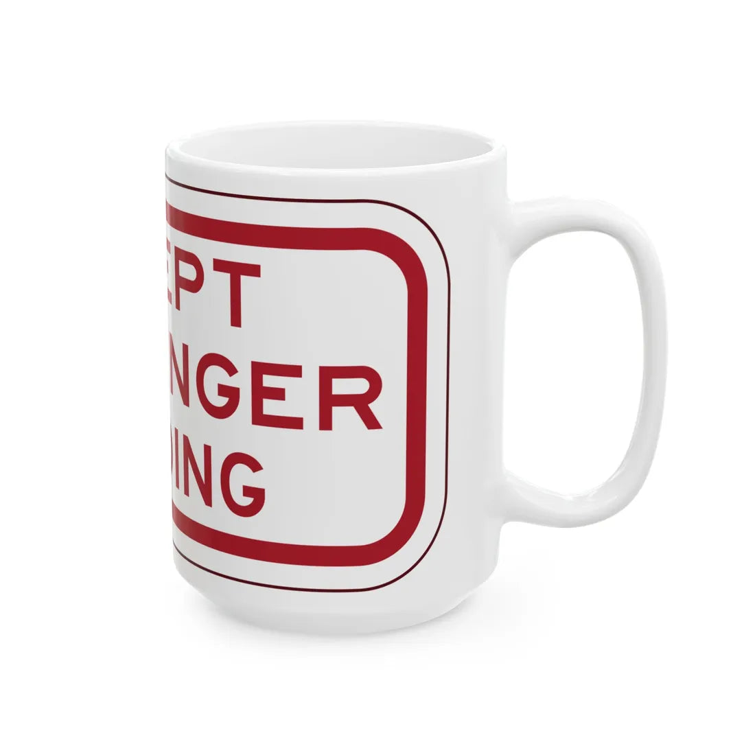 PBOT Road sign P4880 (Oregon) (Road Sign) White Coffee Mug - Go Mug Yourself