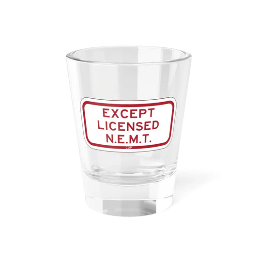 PBOT Road sign P4890 (Oregon) (Road Sign) Shot Glass 1.5oz 1.5oz - Go Mug Yourself