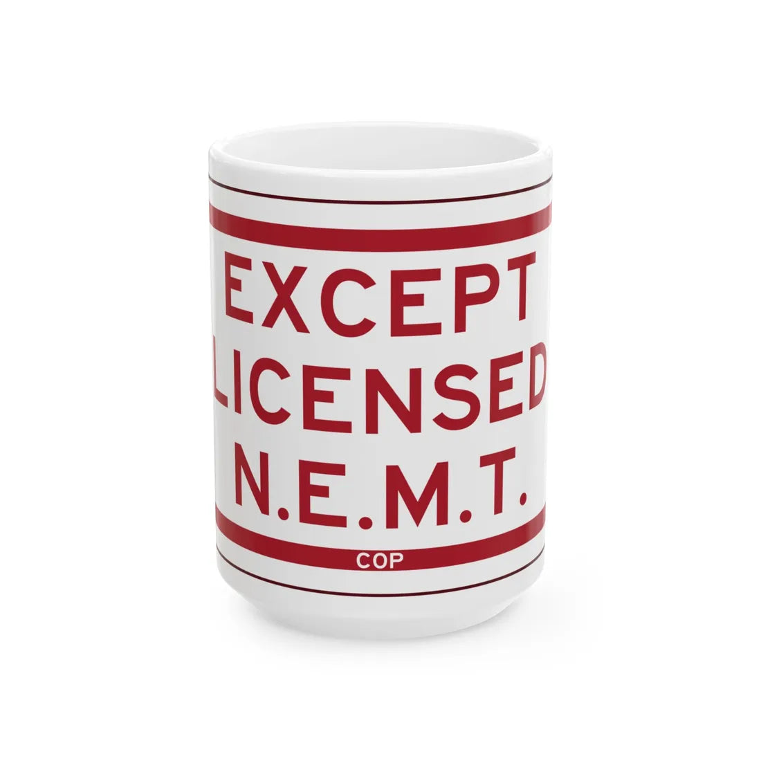 PBOT Road sign P4890 (Oregon) (Road Sign) White Coffee Mug 15oz - Go Mug Yourself