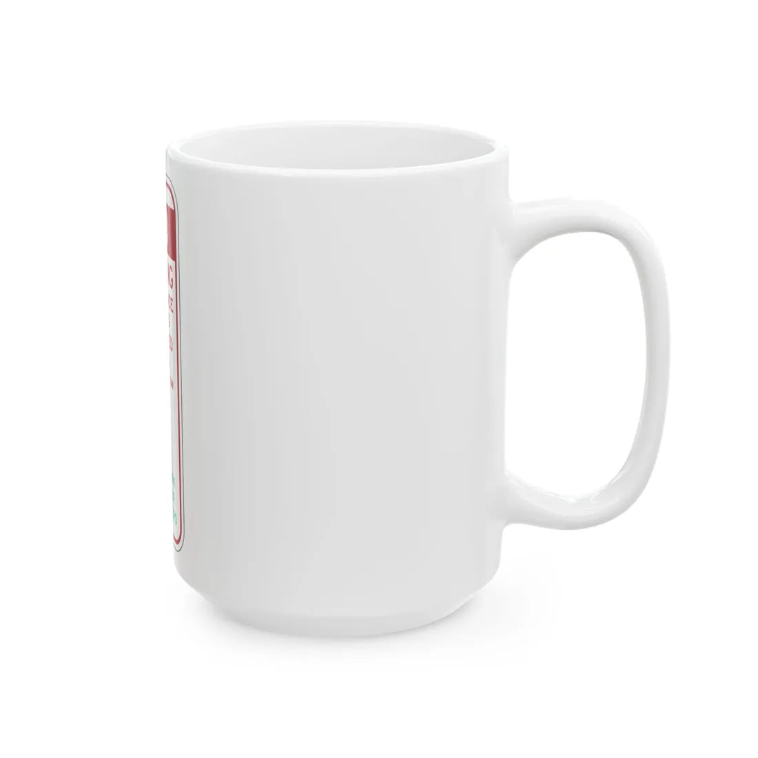PBOT Road sign P6075 (Oregon) (Road Sign) White Coffee Mug - Go Mug Yourself