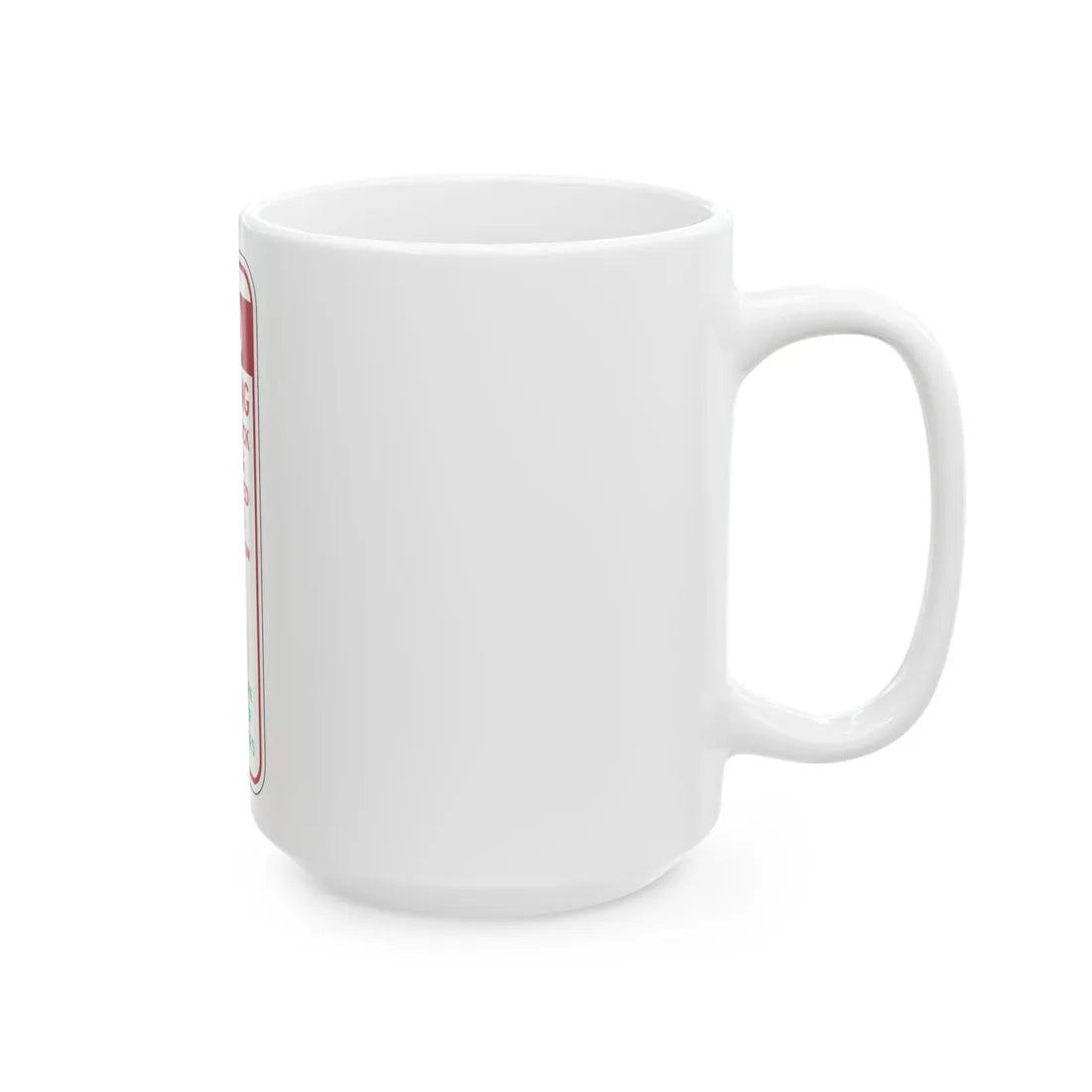PBOT Road sign P6085 (Oregon) (Road Sign) White Coffee Mug - Go Mug Yourself