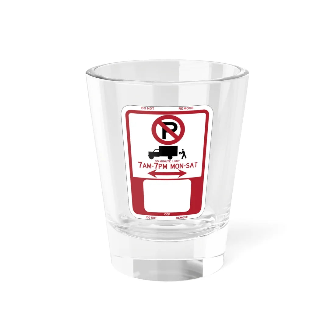 PBOT Road sign P6100 (Oregon) (Road Sign) Shot Glass 1.5oz 1.5oz - Go Mug Yourself