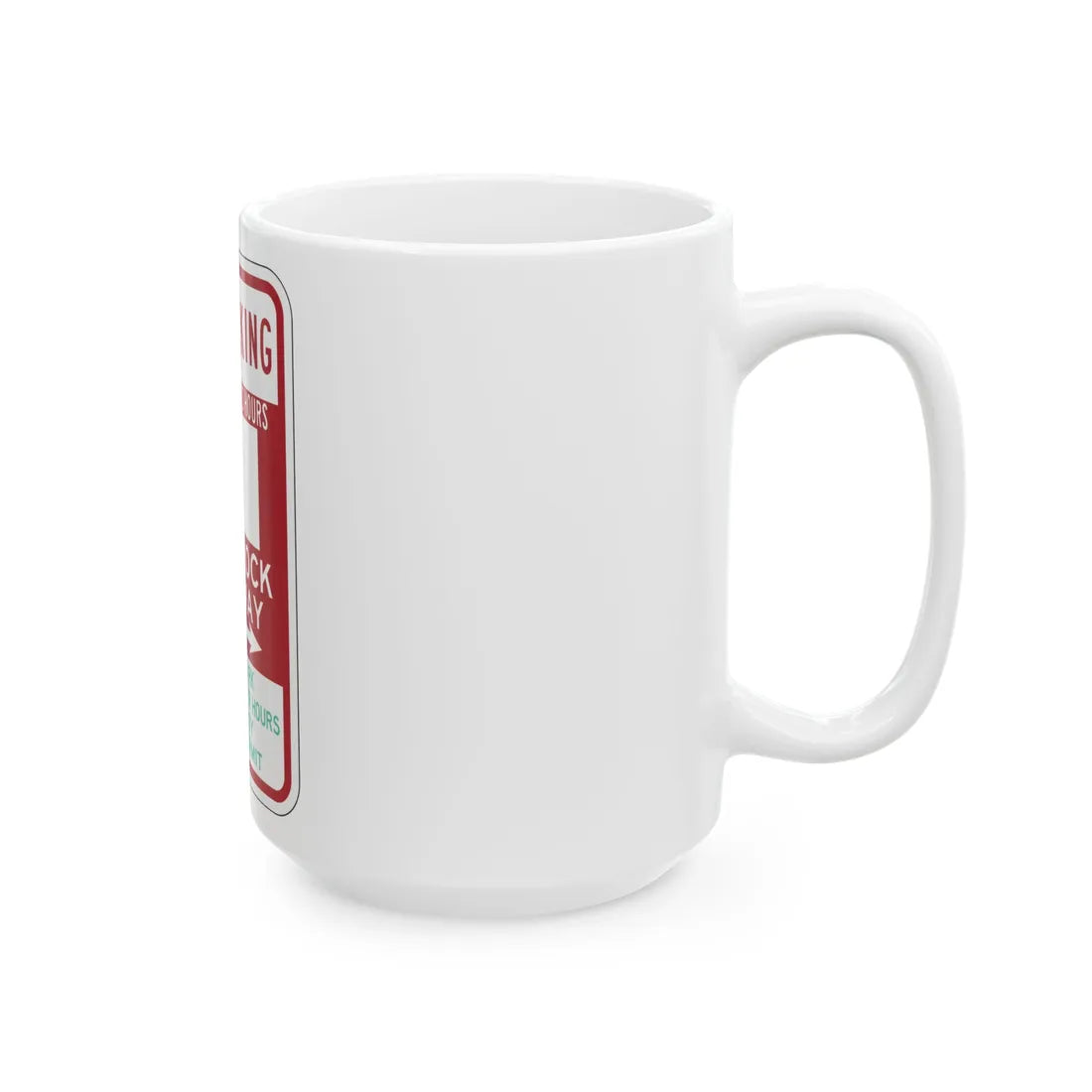 PBOT Road sign P6113 (Oregon) (Road Sign) White Coffee Mug - Go Mug Yourself
