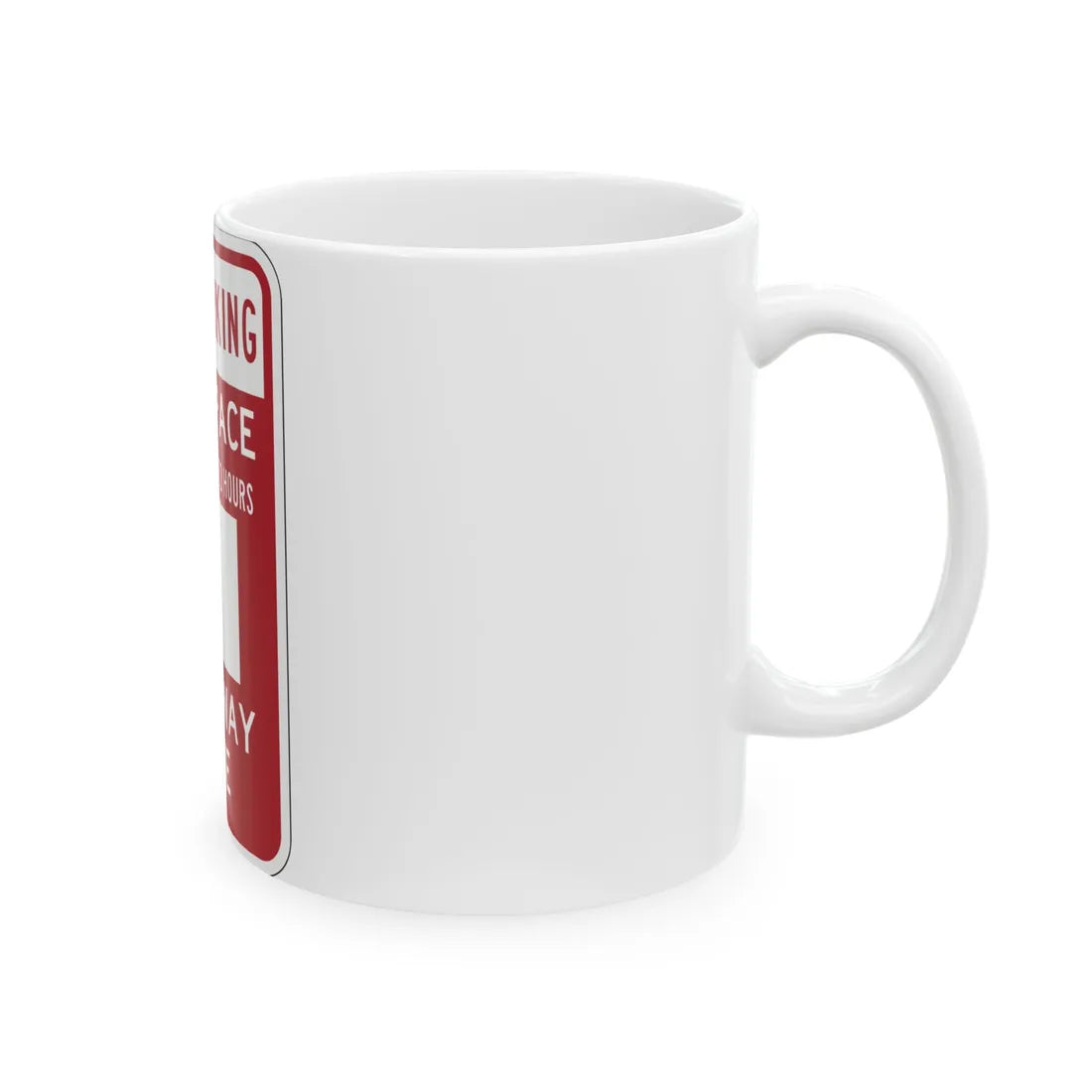 PBOT Road sign P6120 (Oregon) (Road Sign) White Coffee Mug - Go Mug Yourself