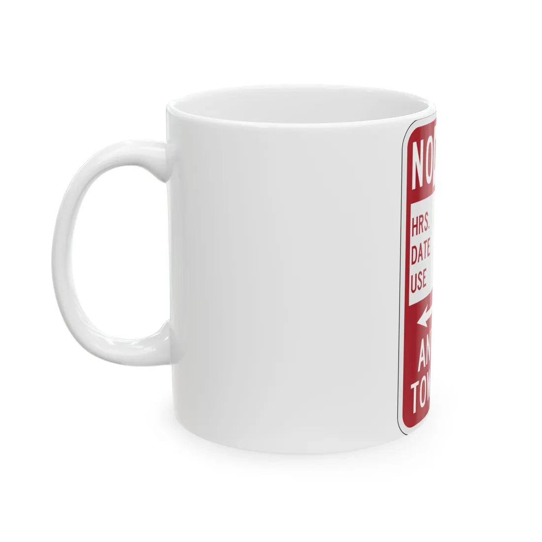 PBOT Road sign P6150 (Oregon) (Road Sign) White Coffee Mug - Go Mug Yourself