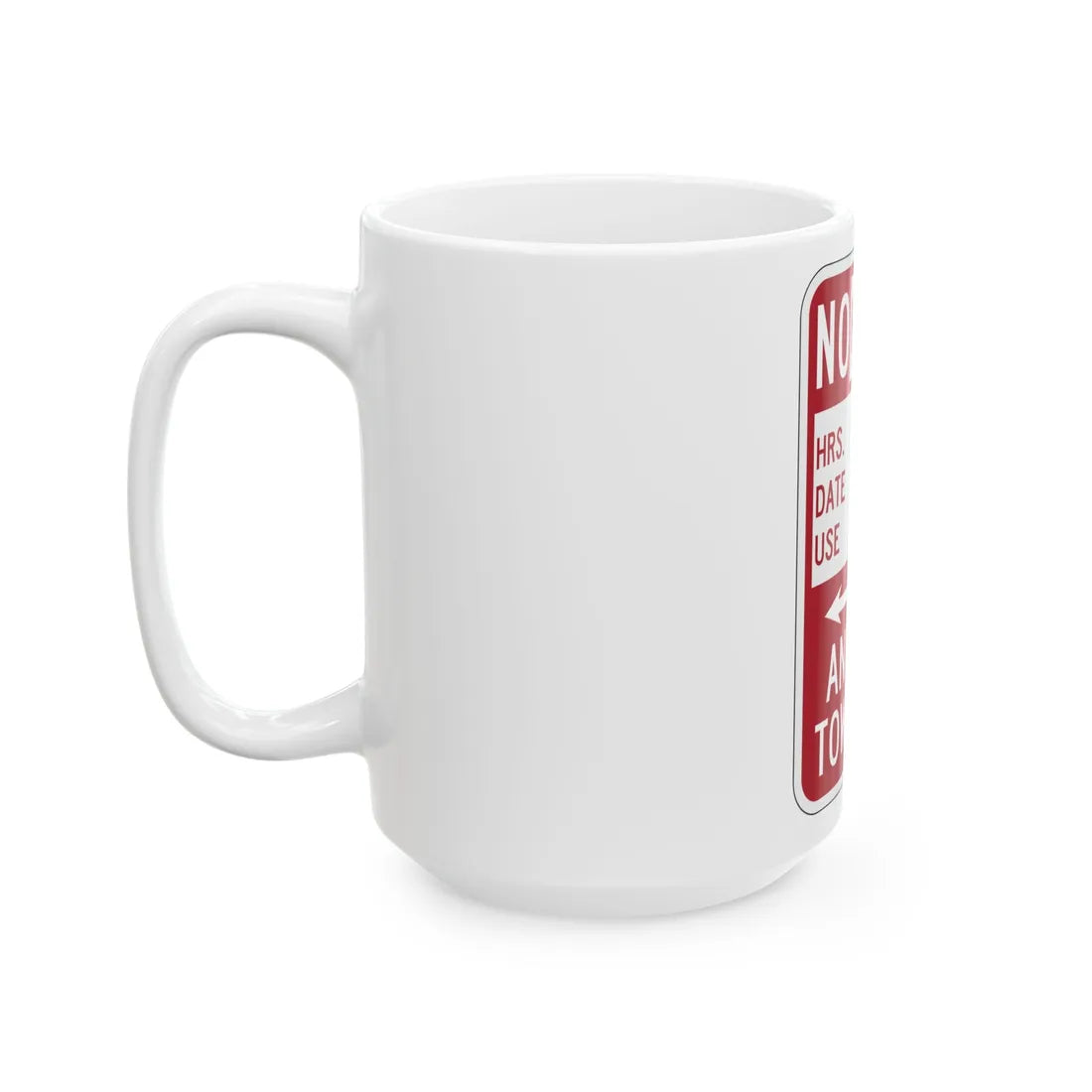 PBOT Road sign P6150 (Oregon) (Road Sign) White Coffee Mug - Go Mug Yourself