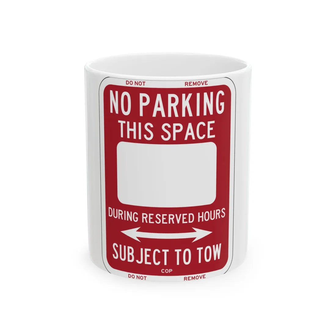 PBOT Road sign P6200 (Oregon) (Road Sign) White Coffee Mug 11oz - Go Mug Yourself