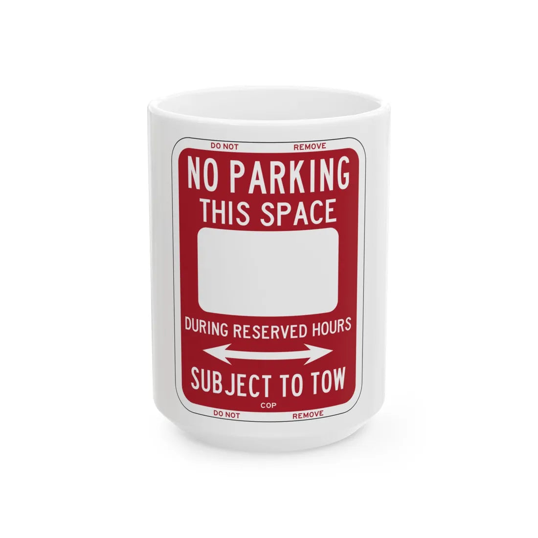 PBOT Road sign P6200 (Oregon) (Road Sign) White Coffee Mug 15oz - Go Mug Yourself