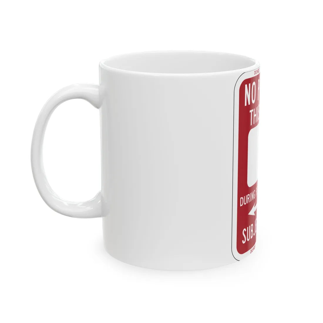 PBOT Road sign P6200 (Oregon) (Road Sign) White Coffee Mug - Go Mug Yourself