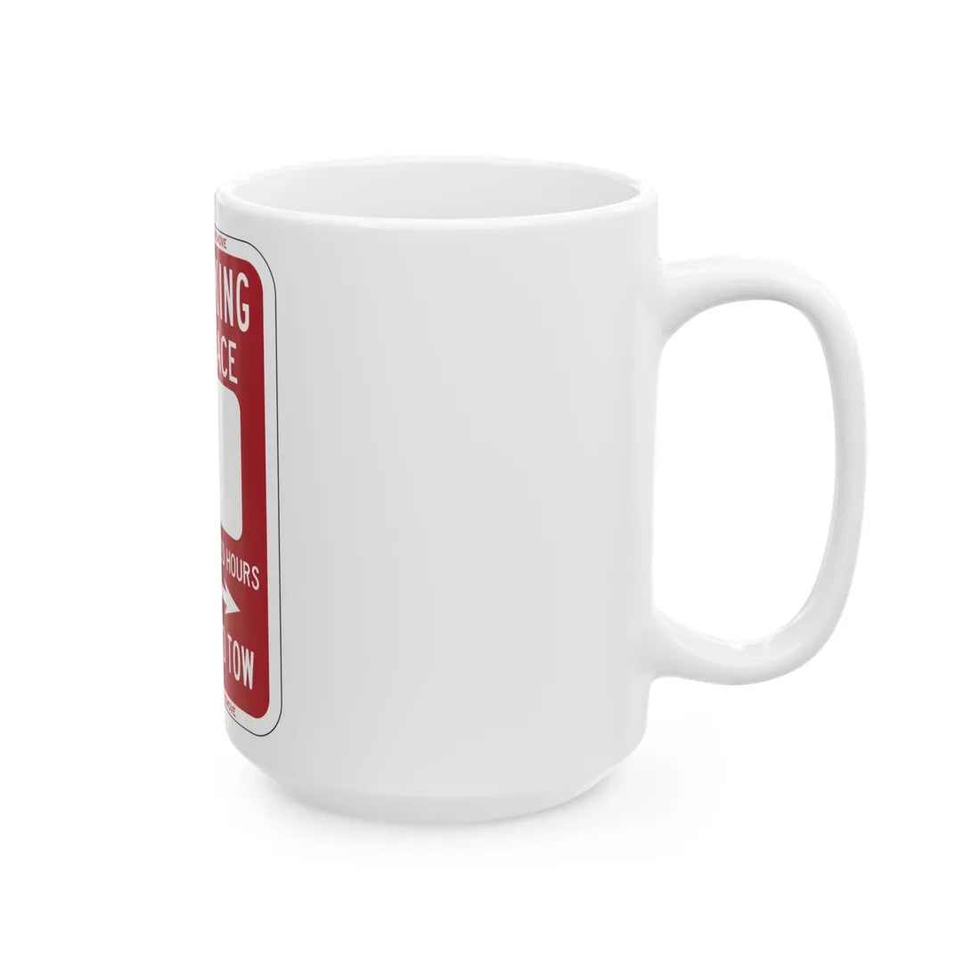 PBOT Road sign P6200 (Oregon) (Road Sign) White Coffee Mug - Go Mug Yourself