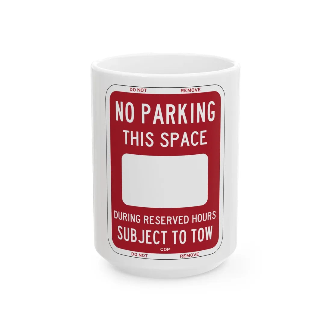 PBOT Road sign P6220 (Oregon) (Road Sign) White Coffee Mug 15oz - Go Mug Yourself