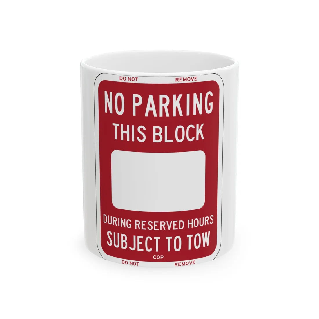 PBOT Road sign P6230 (Oregon) (Road Sign) White Coffee Mug 11oz - Go Mug Yourself