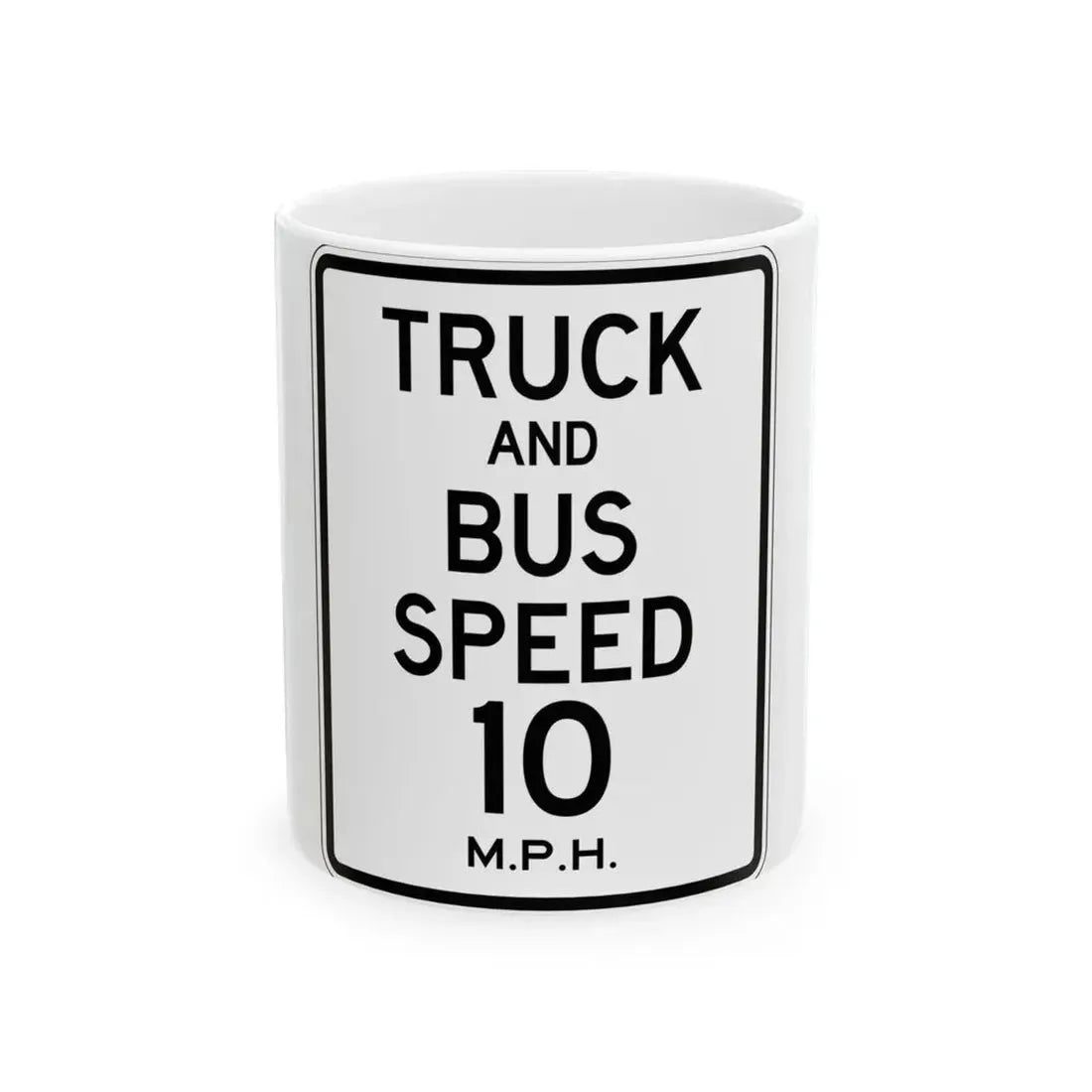 PBOT Road sign R2220 (Oregon) (Road Sign) White Coffee Mug 11oz - Go Mug Yourself