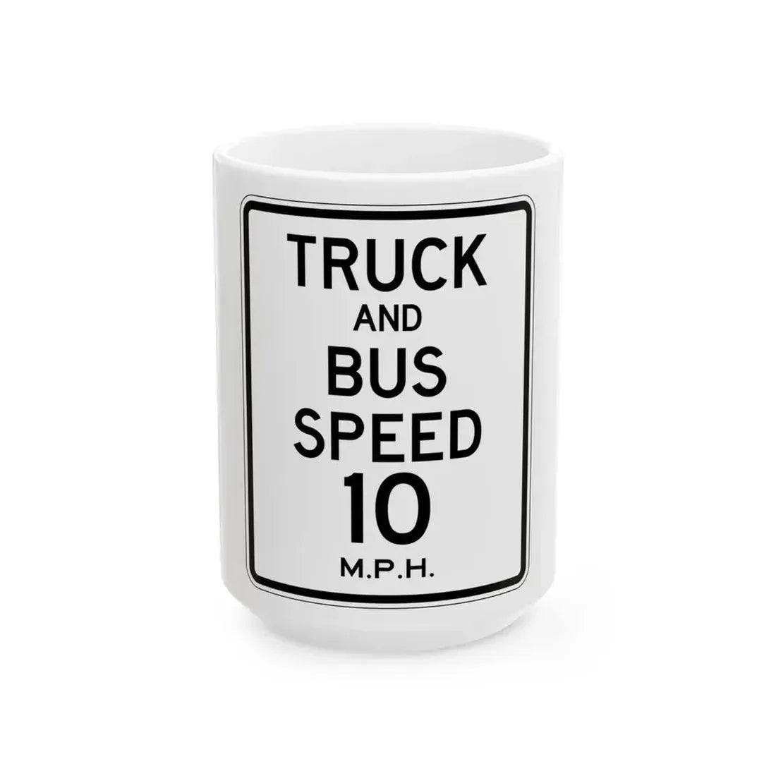 PBOT Road sign R2220 (Oregon) (Road Sign) White Coffee Mug 15oz - Go Mug Yourself