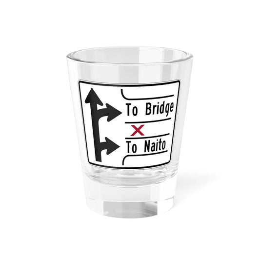 PBOT Road sign R3341 (Oregon) (Road Sign) Shot Glass 1.5oz 1.5oz - Go Mug Yourself