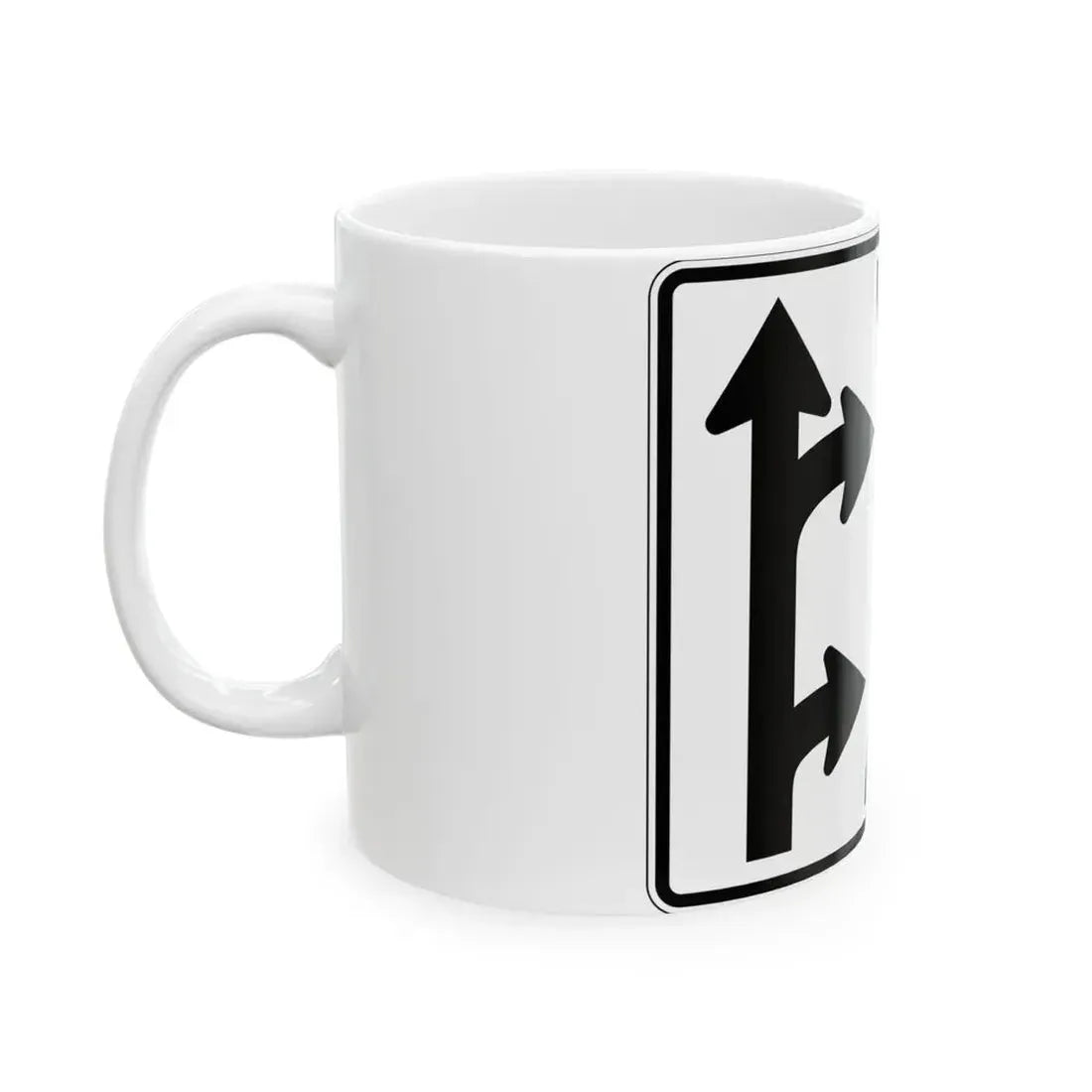 PBOT Road sign R3341 (Oregon) (Road Sign) White Coffee Mug - Go Mug Yourself
