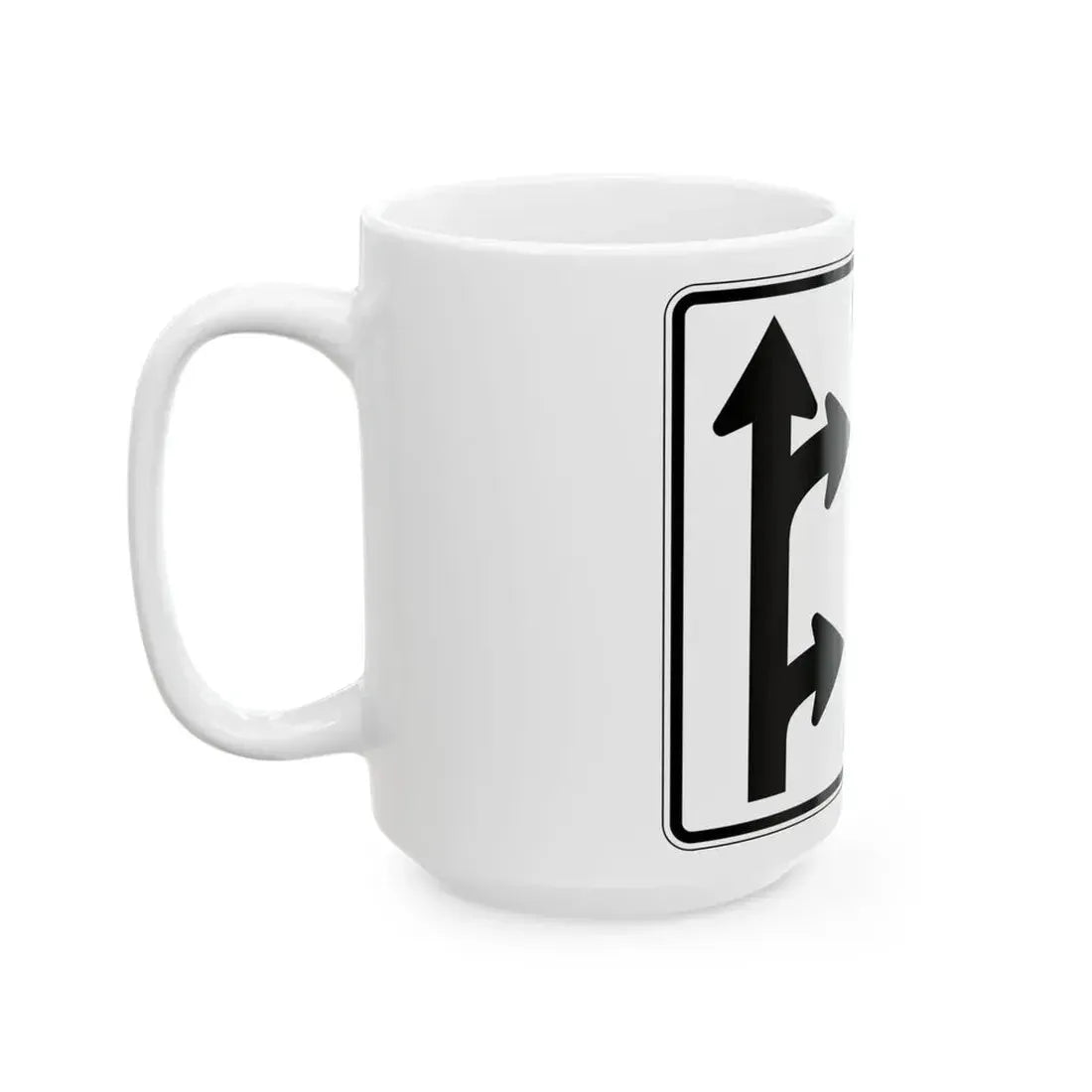 PBOT Road sign R3341 (Oregon) (Road Sign) White Coffee Mug - Go Mug Yourself