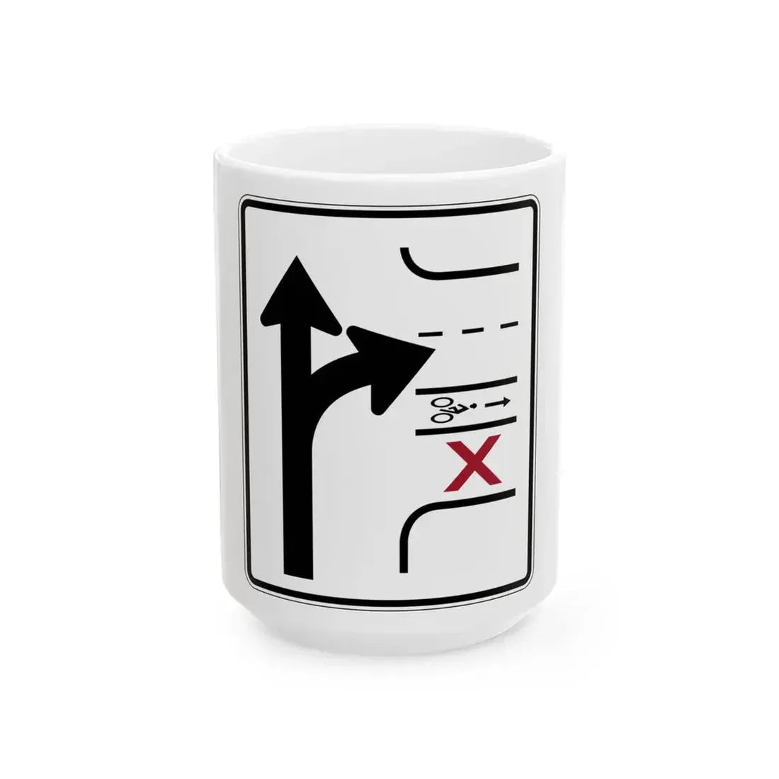 PBOT Road sign R3342 (Oregon) (Road Sign) White Coffee Mug 15oz - Go Mug Yourself