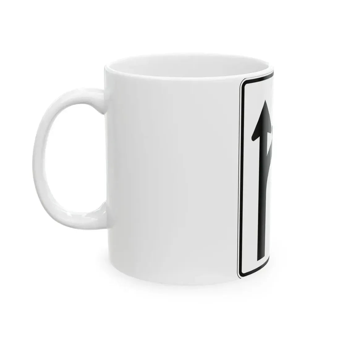 PBOT Road sign R3342 (Oregon) (Road Sign) White Coffee Mug - Go Mug Yourself