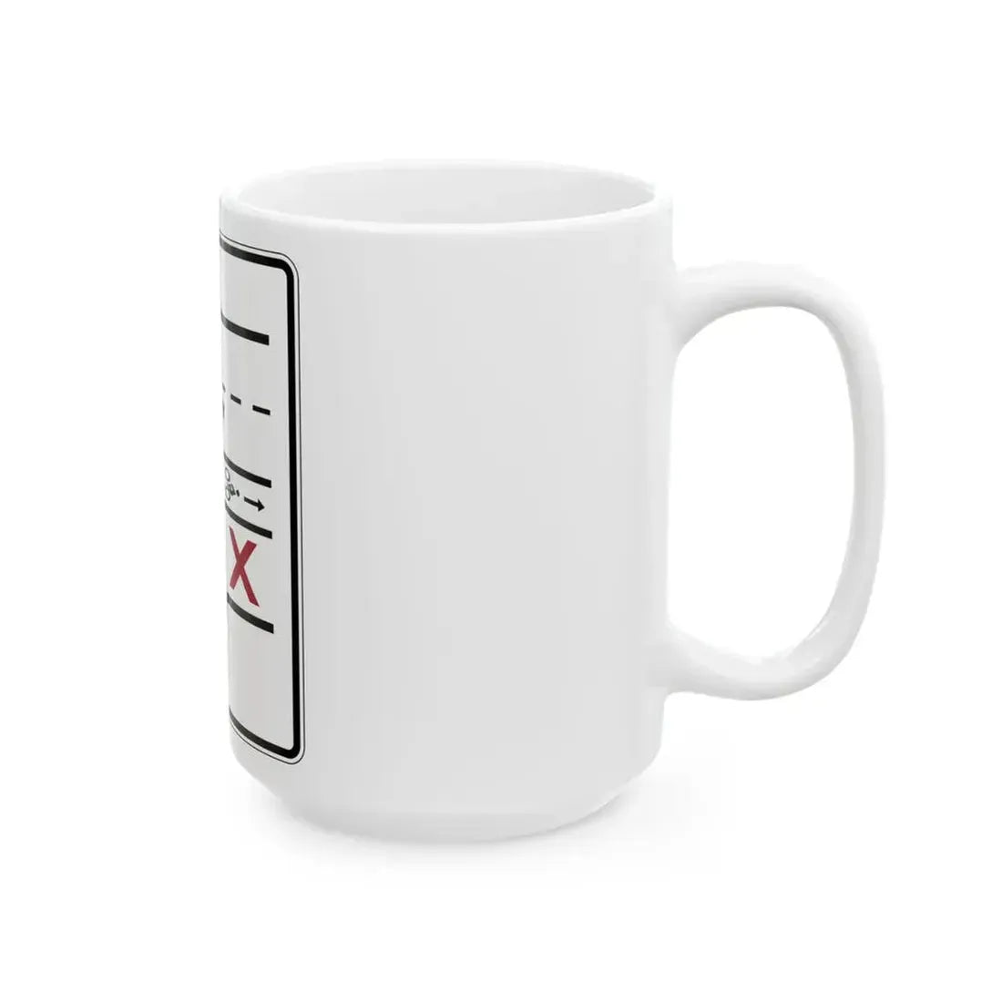 PBOT Road sign R3342 (Oregon) (Road Sign) White Coffee Mug - Go Mug Yourself