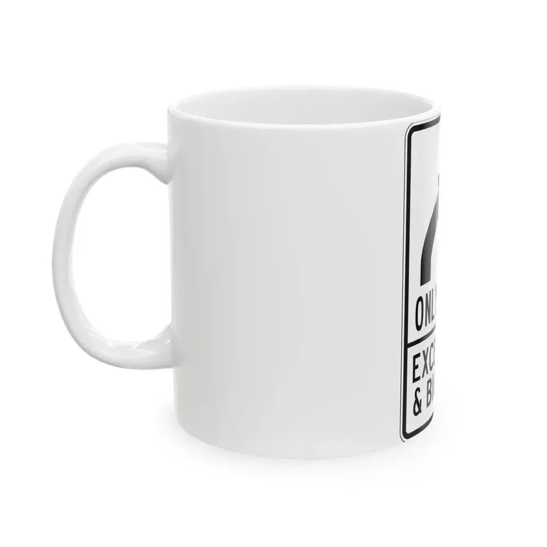 PBOT Road sign R3343 (Oregon) (Road Sign) White Coffee Mug - Go Mug Yourself