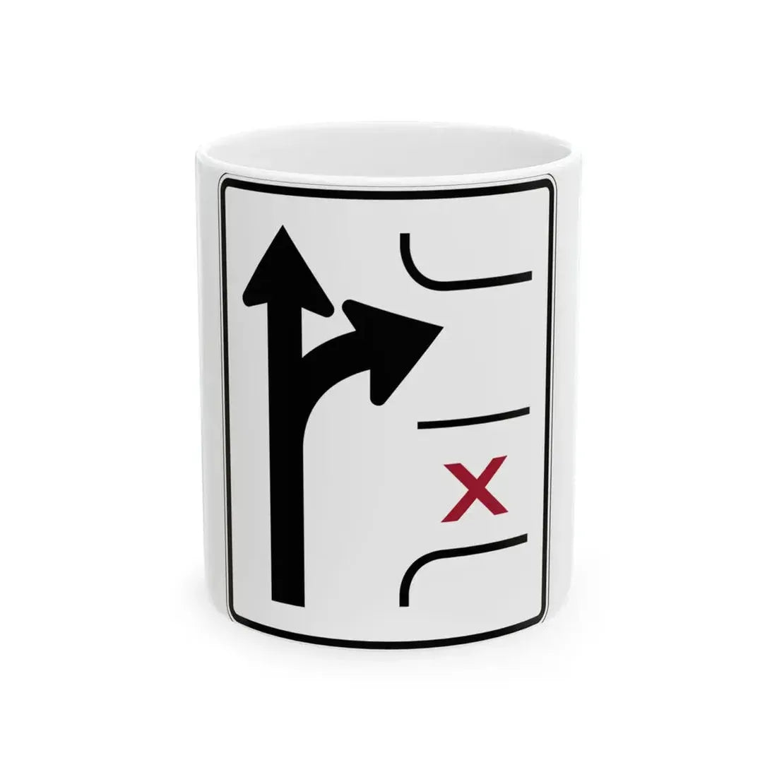 PBOT Road sign R3344 (Oregon) (Road Sign) White Coffee Mug 11oz - Go Mug Yourself