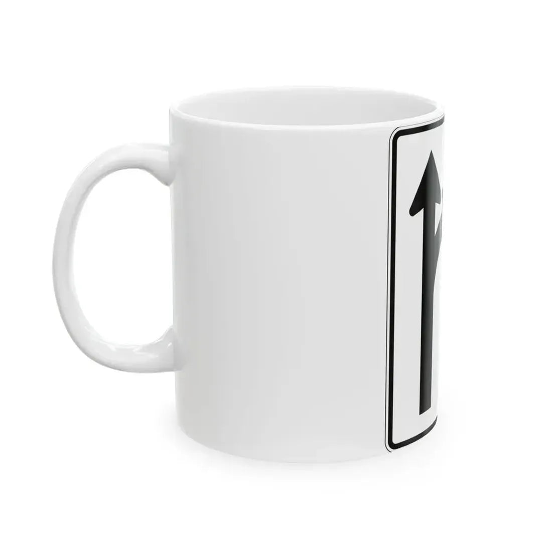 PBOT Road sign R3344 (Oregon) (Road Sign) White Coffee Mug - Go Mug Yourself
