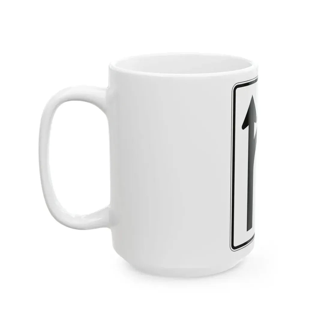 PBOT Road sign R3344 (Oregon) (Road Sign) White Coffee Mug - Go Mug Yourself
