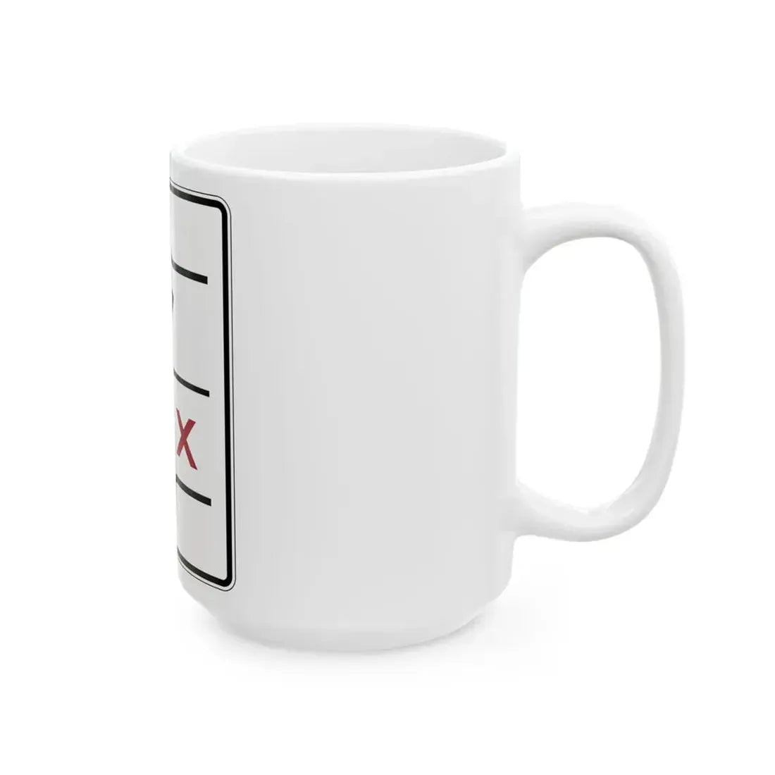 PBOT Road sign R3344 (Oregon) (Road Sign) White Coffee Mug - Go Mug Yourself
