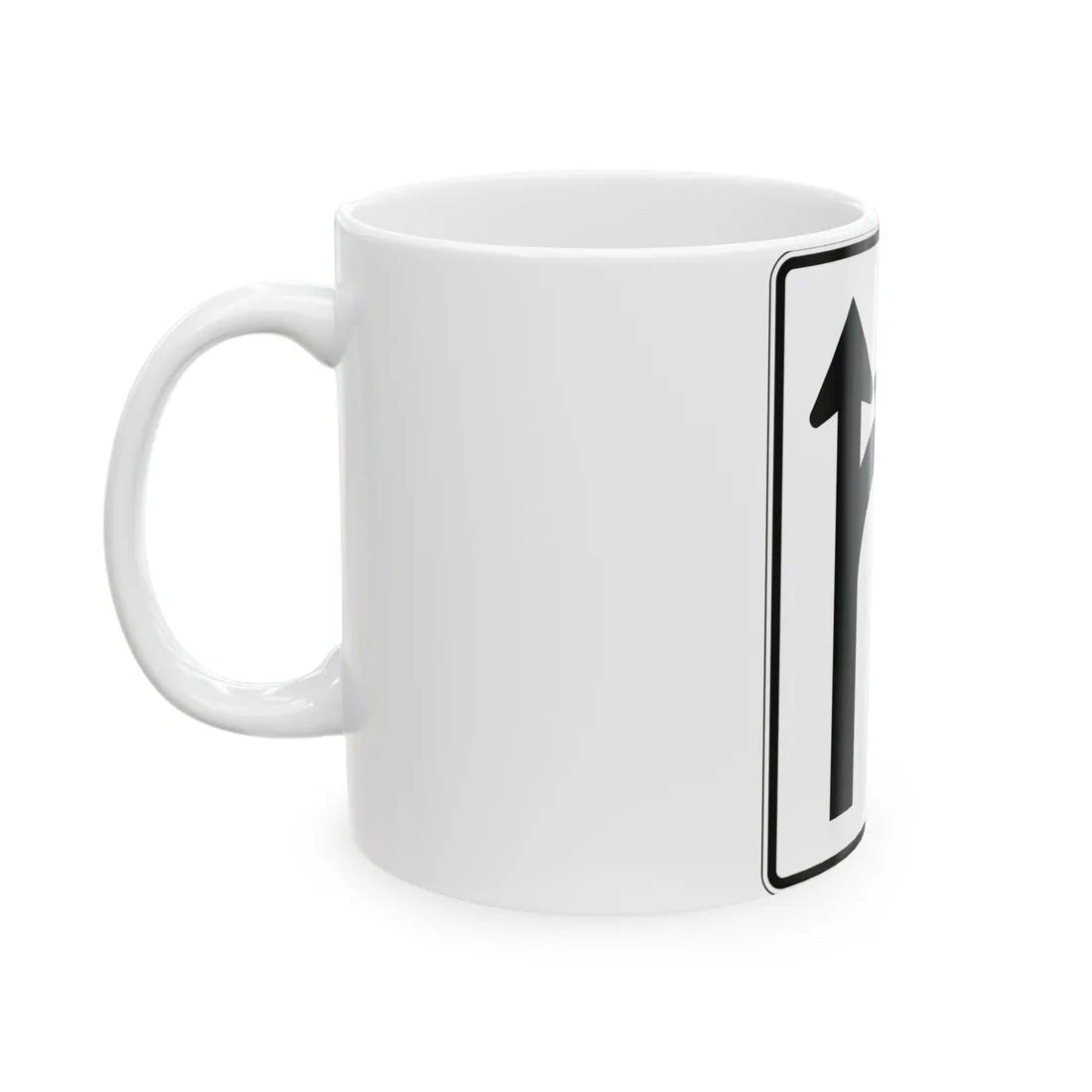 PBOT Road sign R3345 (Oregon) (Road Sign) White Coffee Mug - Go Mug Yourself