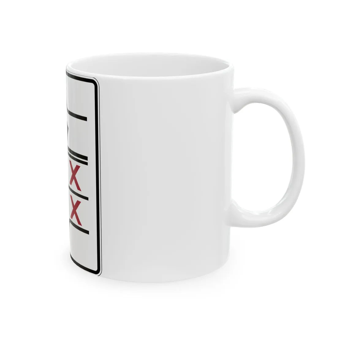 PBOT Road sign R3345 (Oregon) (Road Sign) White Coffee Mug - Go Mug Yourself